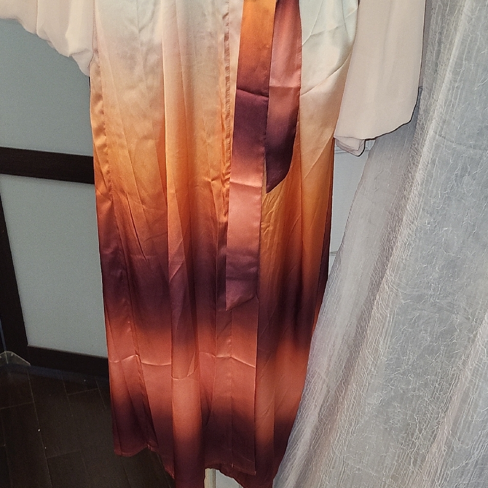 Source Unknown Multicolor Ombre Swim Coverup - image 6